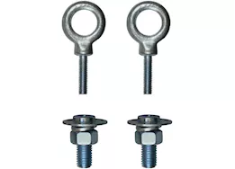 Winston Products - SmartStraps/CargoSmart/TowSmart Light duty forged bed bolts, 7/8in eyelet hole, 1,400lb 2 pk