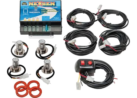 Wolo Manufacturing Corp. Nexgen - led hide away kit four (4) outlet power supply 40-watt four (4) clear l Main Image