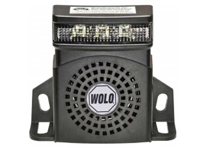 Wolo Manufacturing Corp. BACK-UP ALARM WITH FLASHING LED, WHITE NOISE 97DB