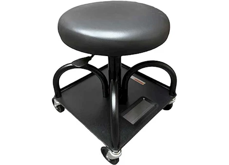 Whiteside ADJUSTABLE ROUND VACUUM-FORMED SEAT, BLACK VACUUM FORMED