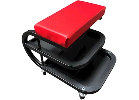 Whiteside DUAL-TRAY PADDED TECHNICIAN SEAT, RED VINYL