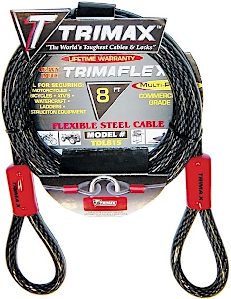 Trimax Locks Trimax trimaflex  dual loop multi-use cable 8 Main Image