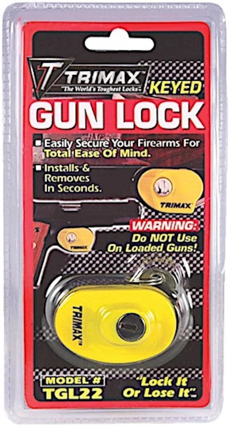 Trimax Locks TRIMAX MAX SECURITY KEYED GUN LOCK, SINGLE PACK