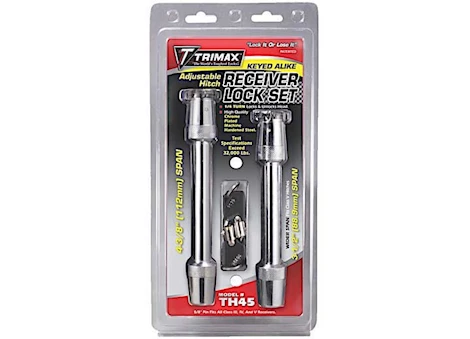 Trimax Rapid Hitch Keyed Alike Receiver Pin Lock Set