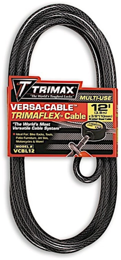 Trimax Locks Trimax trimflex replacement cable for versa-cable 12ft (l) x 10mm (cable only) Main Image
