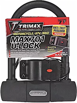 Trimax Locks Max-security 3.5in x 5.5in u-shackle lock w/ 15mm shackle