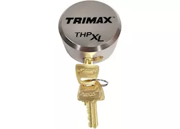 Trimax Locks Trimax silver solid aluminum hockey puck internal shackle lock