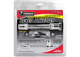 Trimax Locks Trimax keyed alike receiver & universal coupler lock set with t5 & tc123 keyed a