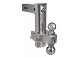 Trimax Locks 10" pin & clip aluminum drop hitch for 2-1/2" receivers-includes dual balls