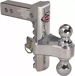 Trimax Locks 8in pin & clip aluminum drop hitch-dual ball included