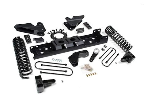 Zone Offroad 19-21 RAM 3500 5.5IN RADIUS ARM BRKT - 5 REAR BLOCK W/O OVERLOAD - GAS - 6-BOLT T-CASE - FOX SHOCKS