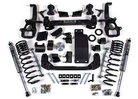 Zone Offroad 2025 RAM 1500 4WD 6IN FRONT 5IN REAR SUSPENSION LIFT SYSTEM - STANDARD BORE - FO