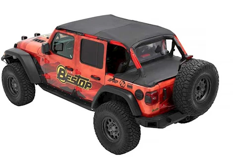 Bestop Inc. 24-C WRANGLER JL 4DR HEADER SAFARI BIKINI; BLACK DIAMOND