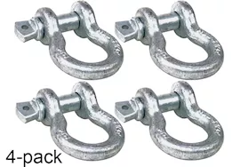 Bestop Inc. Shackle d-ring 3/4" 9500 lbs, each (boxed) silver/galvanized