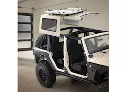 Smittybilt 87-18 wrangler tj/yj/jk 2/4dr hardtop hoist assembly, brackets, hdwr (winch not included)